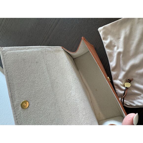 Tory Burch Large Orange Case for Glasses or Sunglasses - Authentic - Picture 4 of 5